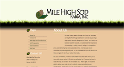 Desktop Screenshot of milehighsodfarm.com